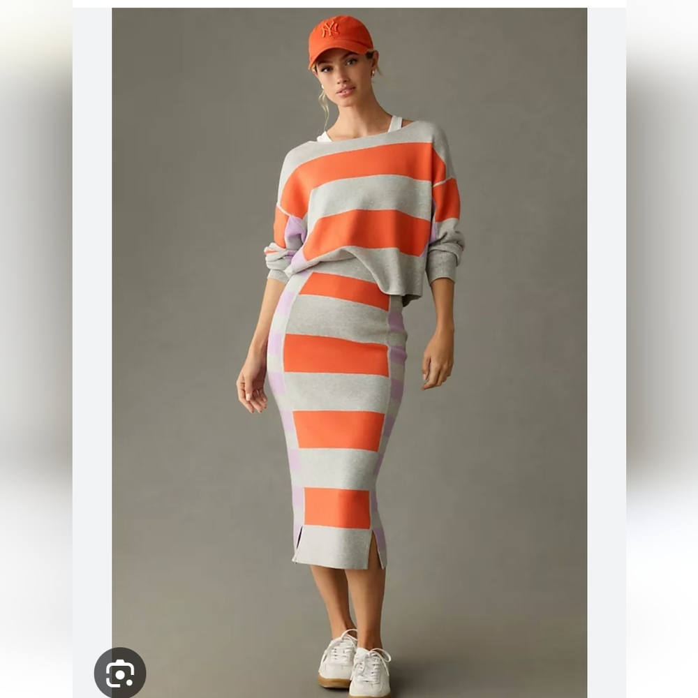 Anthropologie Daily Practice Glens Stripe. Top only- size XSmall